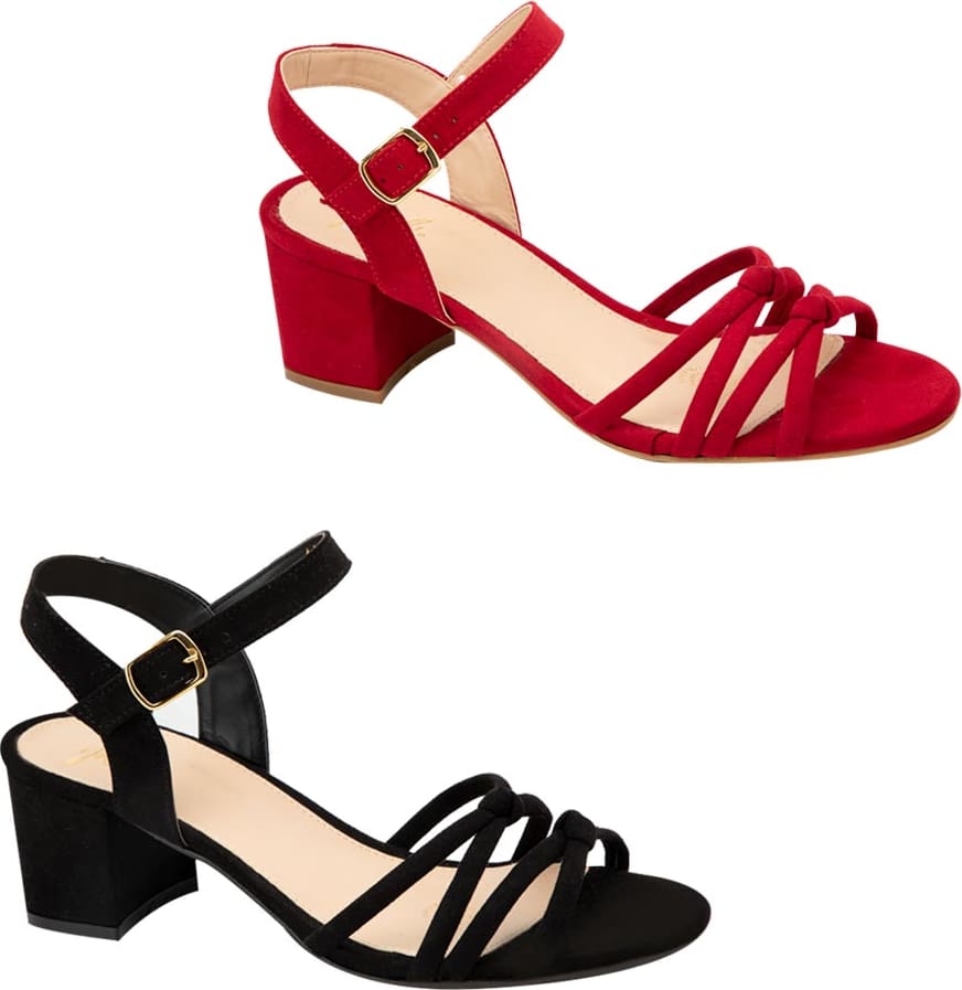 Kit Sandalia Tacon Tiras