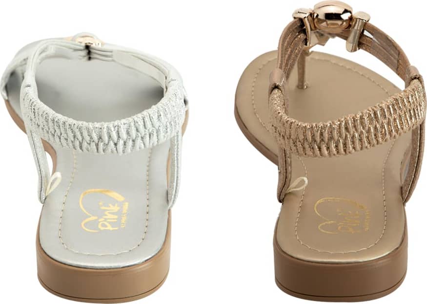 Kit Sandalia Planas Metalicas