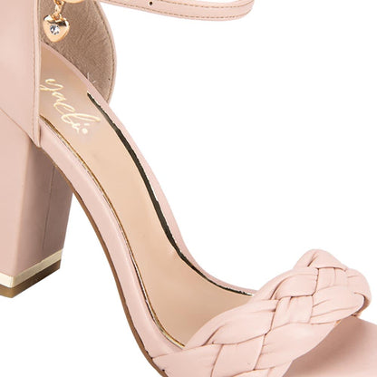 Sandalia Tacon Trenzada