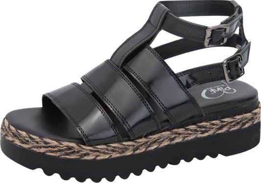 Sandalia Plana Track Contorno Trenzado