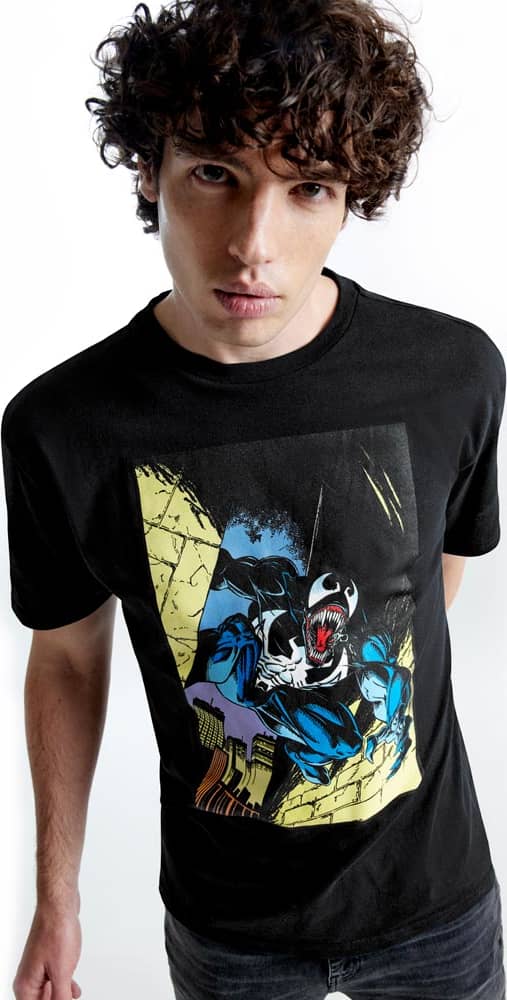 Ropa Casual Playera Marvel Heroes Vnom