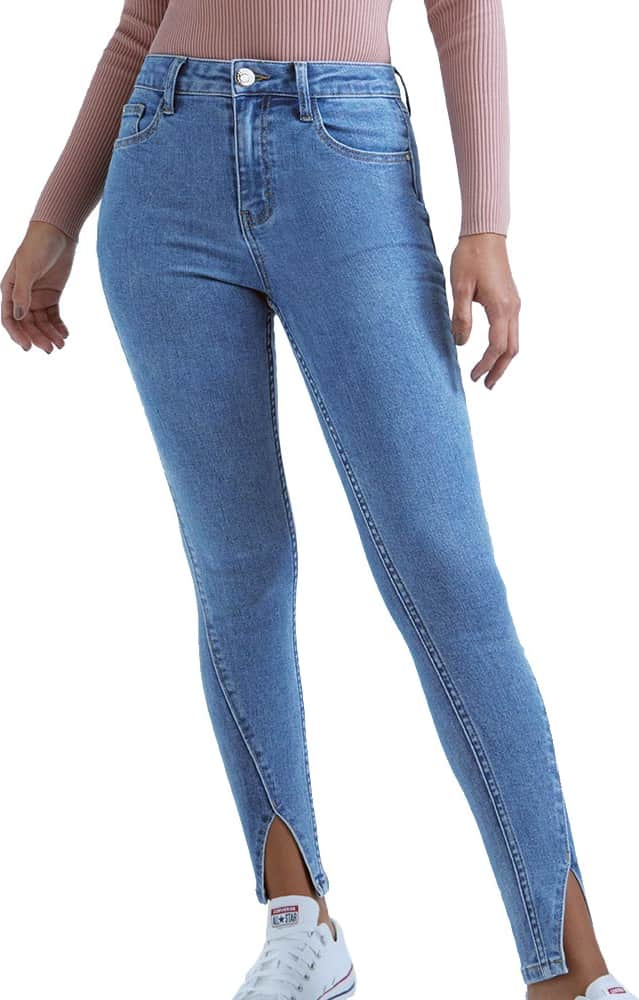 Jeans Super Skinny Cintura Alta