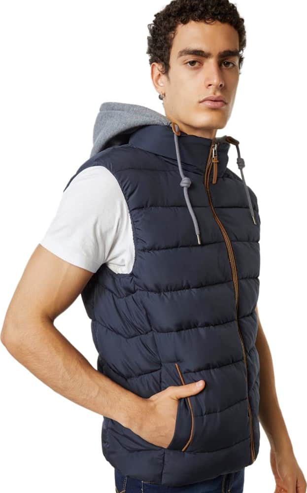 Chaleco Repelente Al Agua Con Capucha Desmontable