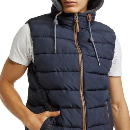 Chaleco Repelente Al Agua Con Capucha Desmontable