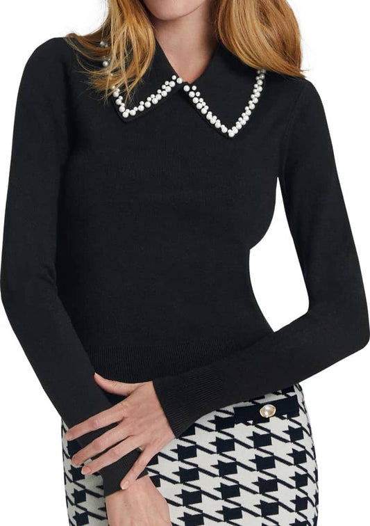 SWEATER CON ADORNO DE PERLAS