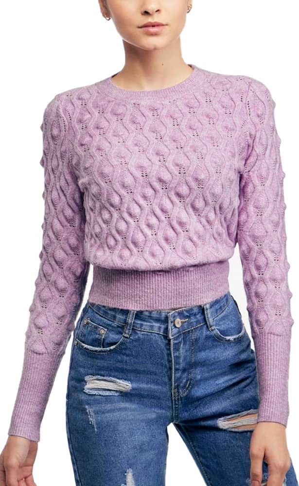 Sweater Cerrado Cuello Redondo