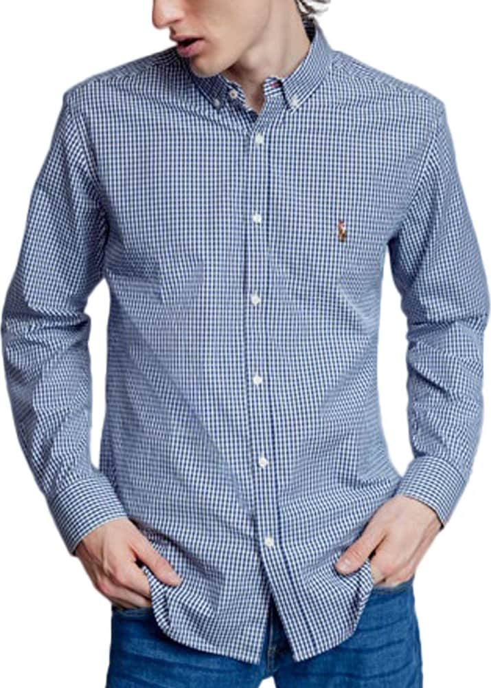 Camisa Regular Fit De Popelina Manga Larga