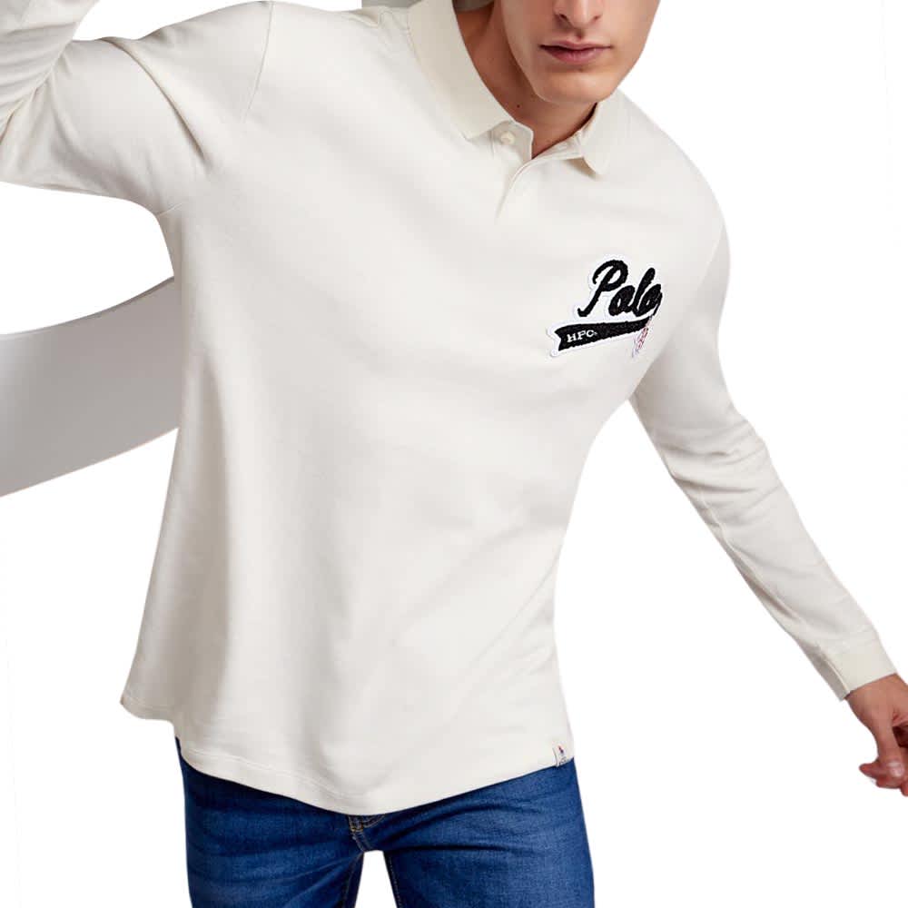 White men's casual T-shirt Hpc Polo model NETA – Conceptos