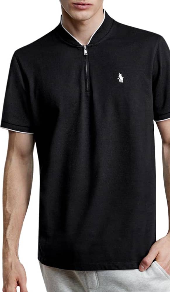 Playera Tipo Polo Con Cierre