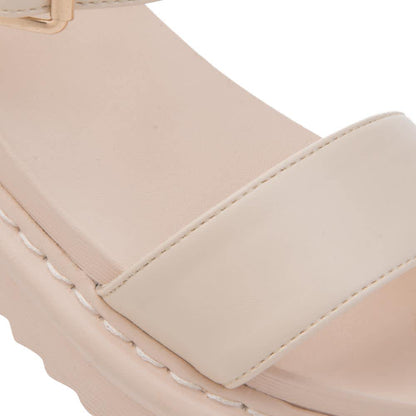 Sandalia Plana Track Monocolor