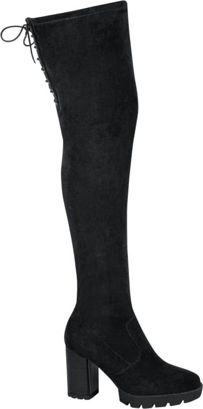 Bota Extra Larga Tacon Alto Suela Track