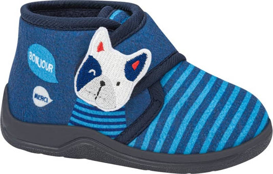 PANTUFLA BOTA PELUCHE BORDADO