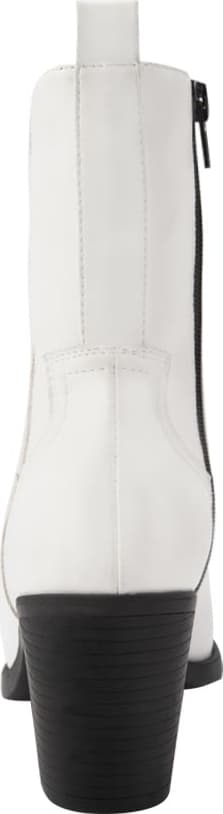 Bota Vaquera Pu Con Bordado Punta Cuadrada