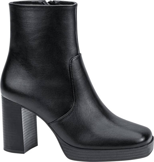 BOTA VESTIR PU PLATAFORMA PUNTA CUADRADA