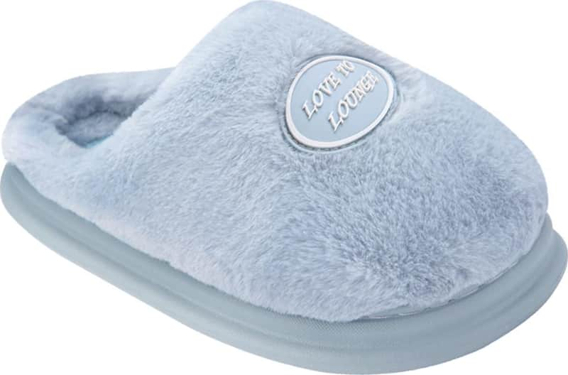 Pantufla Sueco Pelucho Con Adorno