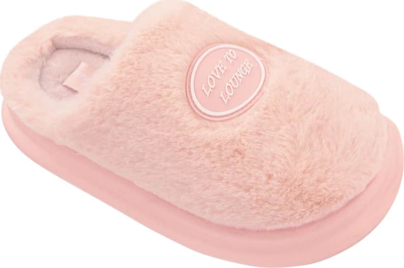 Pantufla Sueco Pelucho Con Adorno