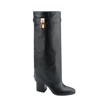 Bota vestir dama negro Belinda Peregrin modelo TY25