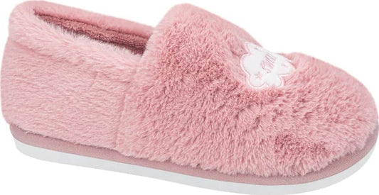 Pantufla Cerrada Peluche Bordada