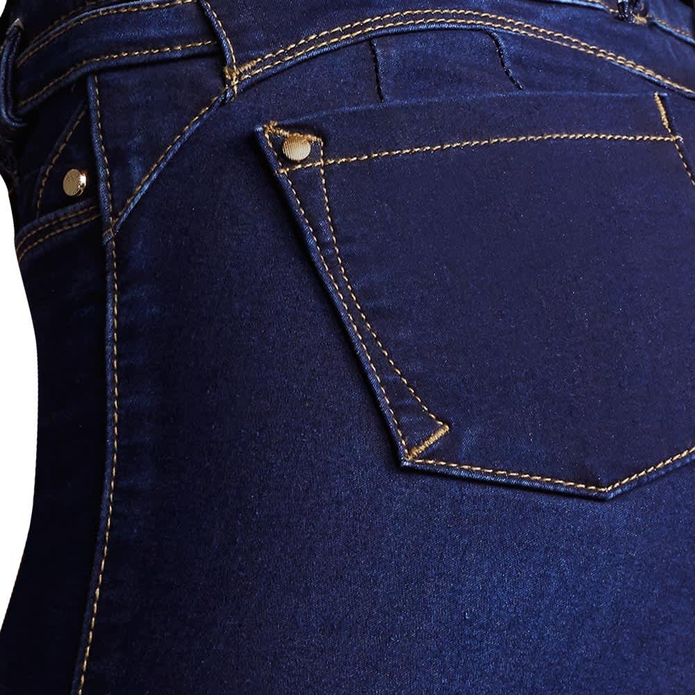 Jeans Corte Campana Cintura Alta