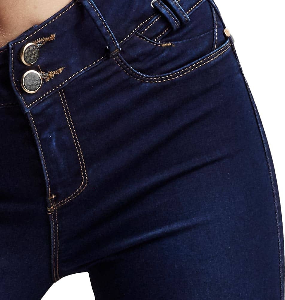 Jeans Corte Campana Cintura Alta