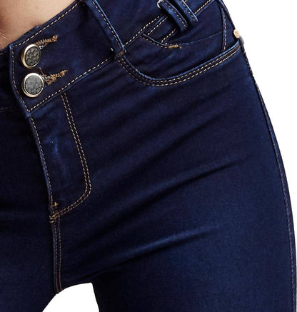 Jeans Corte Campana Cintura Alta