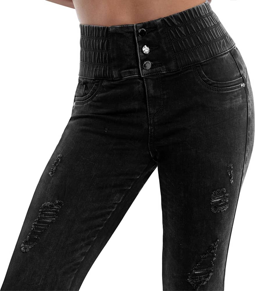 Jeans Super Skinny Cintura Alta