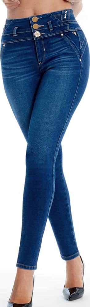 Jeans Super Skinny Cintura Alta