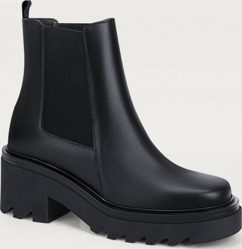 Bota Chelsea Piel Vacuno Punta Cuadrada