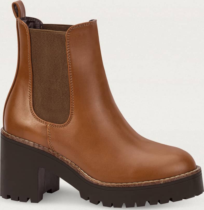 Bota Chelsea Pu Liso Cerco Al Contraste