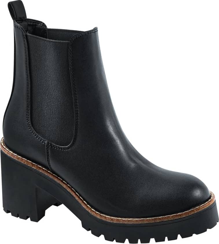 Bota Chelsea Pu Liso Cerco Al Contraste