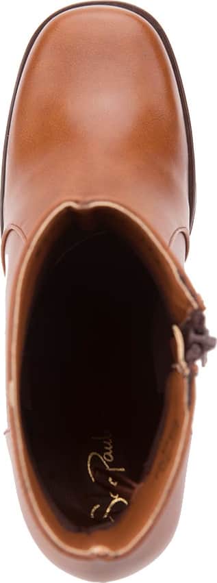 Bota Vestir Pu Con Tacón Punta Cuadrada