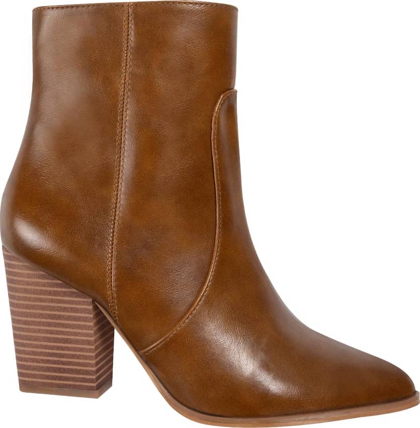 Bota Texana Pu Con Tacón Ancho