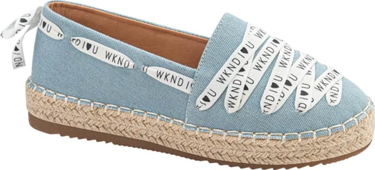 ALPARGATA CON TIRAS ESTAMPADAS