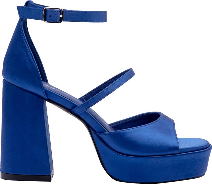 SANDALIA TACÓN PLATAFORMA MONOCOLOR