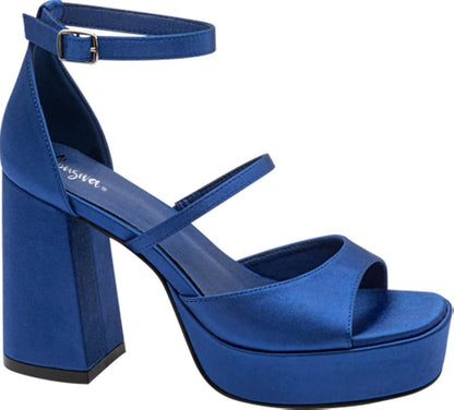 SANDALIA TACÓN PLATAFORMA MONOCOLOR