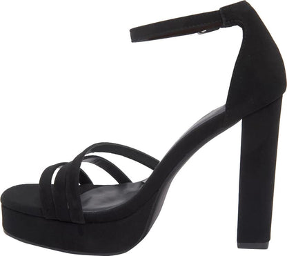 SANDALIA TACÓN PLATAFORMA TIRAS