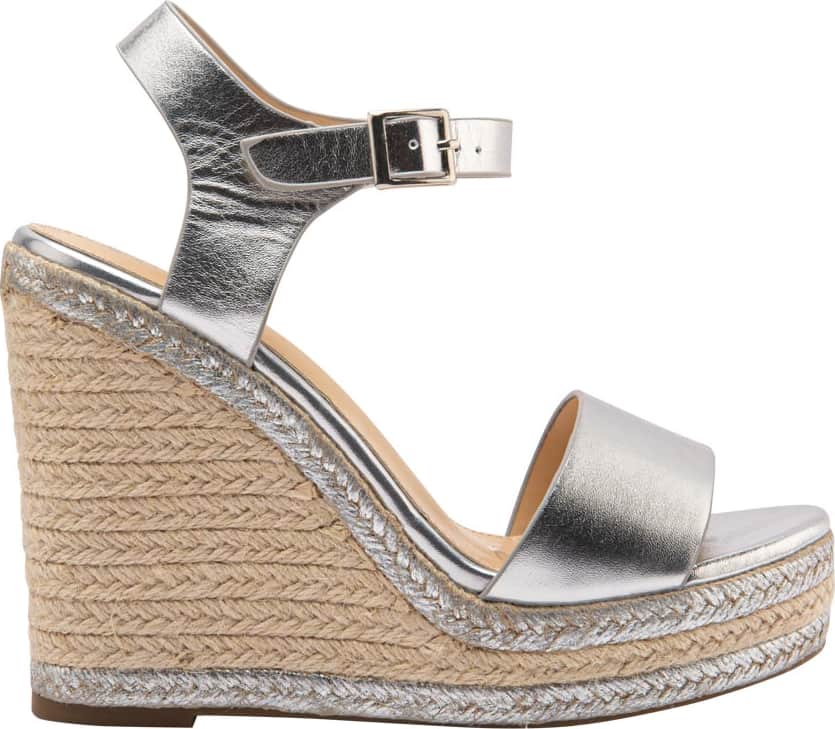 SANDALIA PLATAFORMA YUTE METÁLICA