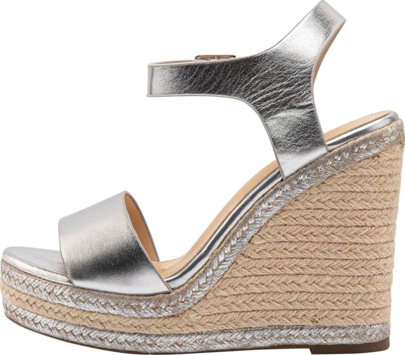 SANDALIA PLATAFORMA YUTE METÁLICA