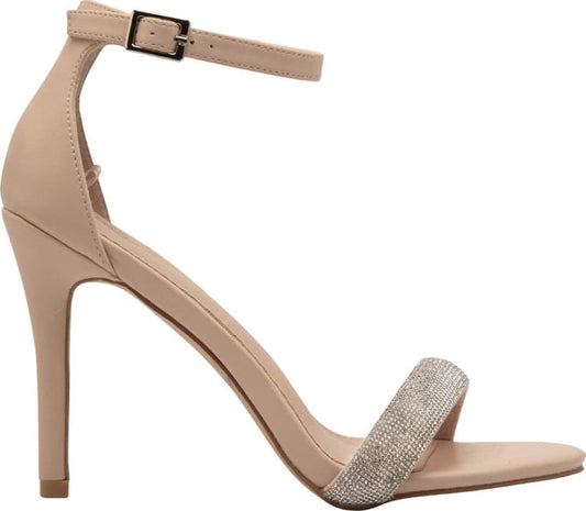 SANDALIA TACÓN DELGADO PIEDRAS