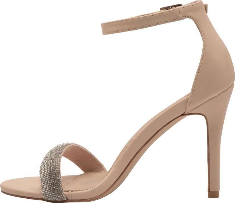 SANDALIA TACÓN DELGADO PIEDRAS