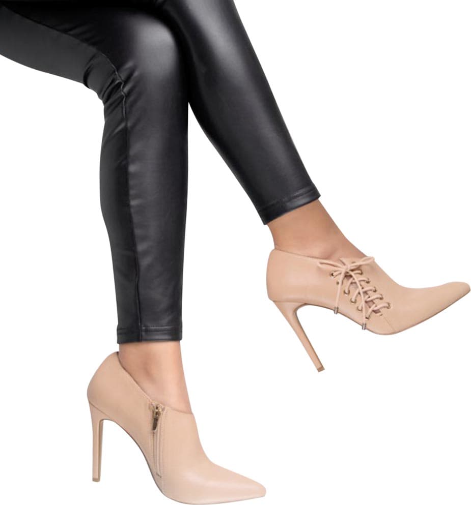 ZAPATILLA BOTÍN TACÓN ALTO STILETTO