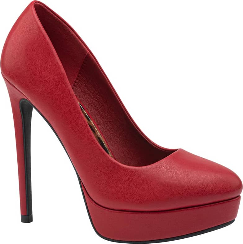Zapatilla Punta Redonda Plataforma Tacón Stiletto Alto