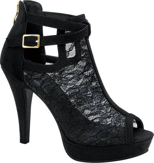 SANDALIA TACÓN DELGADO PLATAFORMA BOTÍN