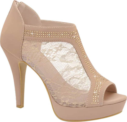 SANDALIA TACÓN DELGADO PLATAFORMA BOTÍN