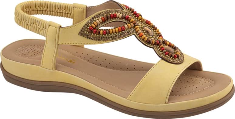 SANDALIA CONFORT CON BRILLOS