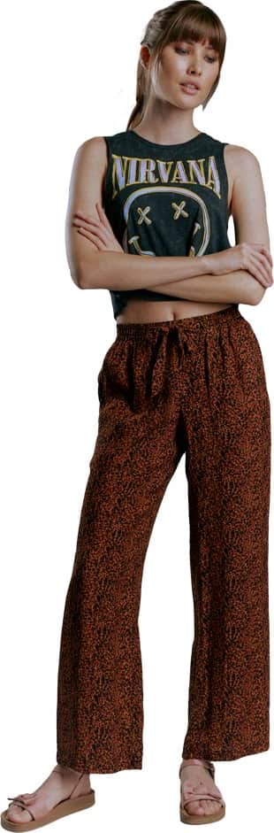PANTALON CASUAL PIERNA ANCHA CINTURA ALTA