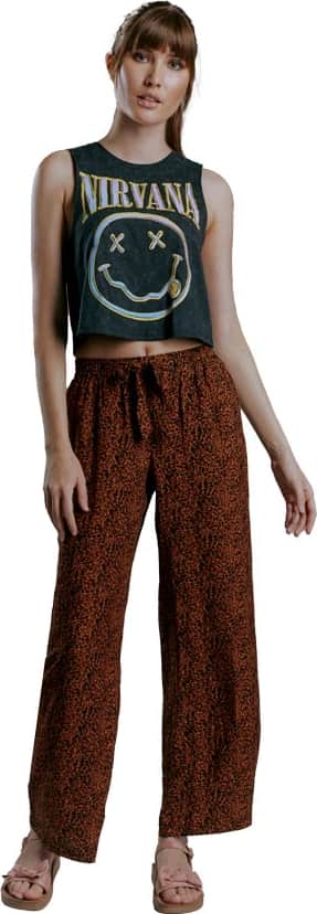 PANTALON CASUAL PIERNA ANCHA CINTURA ALTA