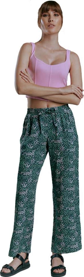 PANTALON CASUAL PIERNA ANCHA CINTURA ALTA