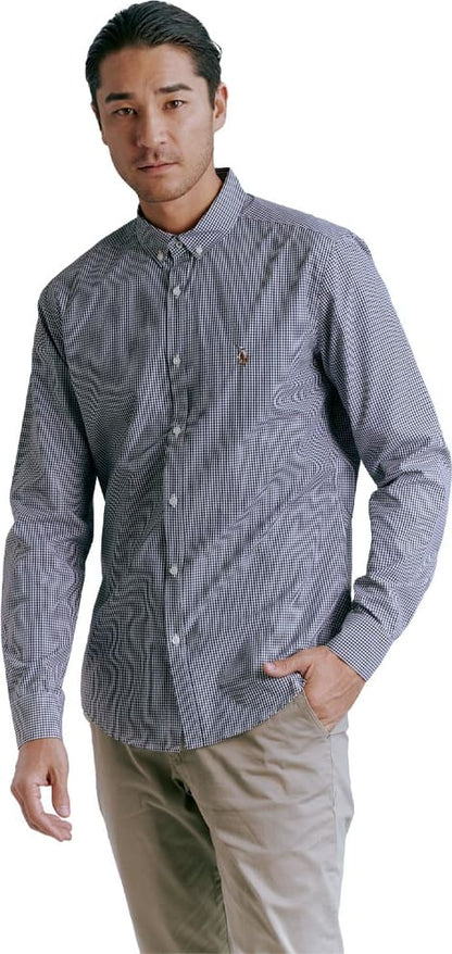 CAMISA REGULAR FIT DE POPELINA MANGA LARGA