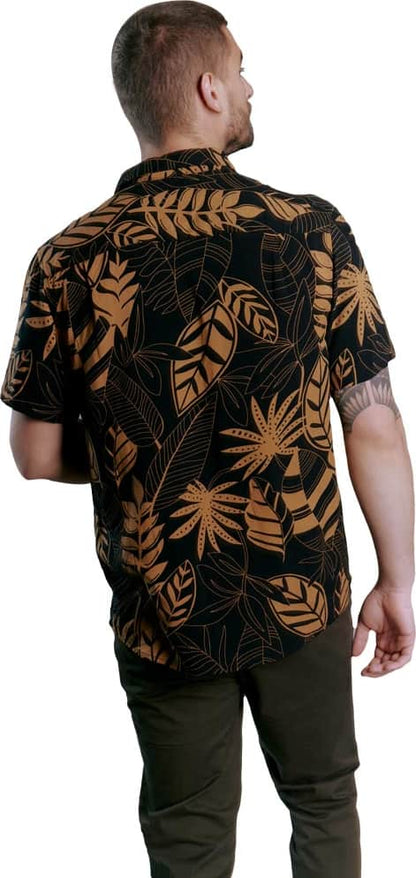 CAMISA REGULAR FIT DE VISCOSA MANGA CORTA